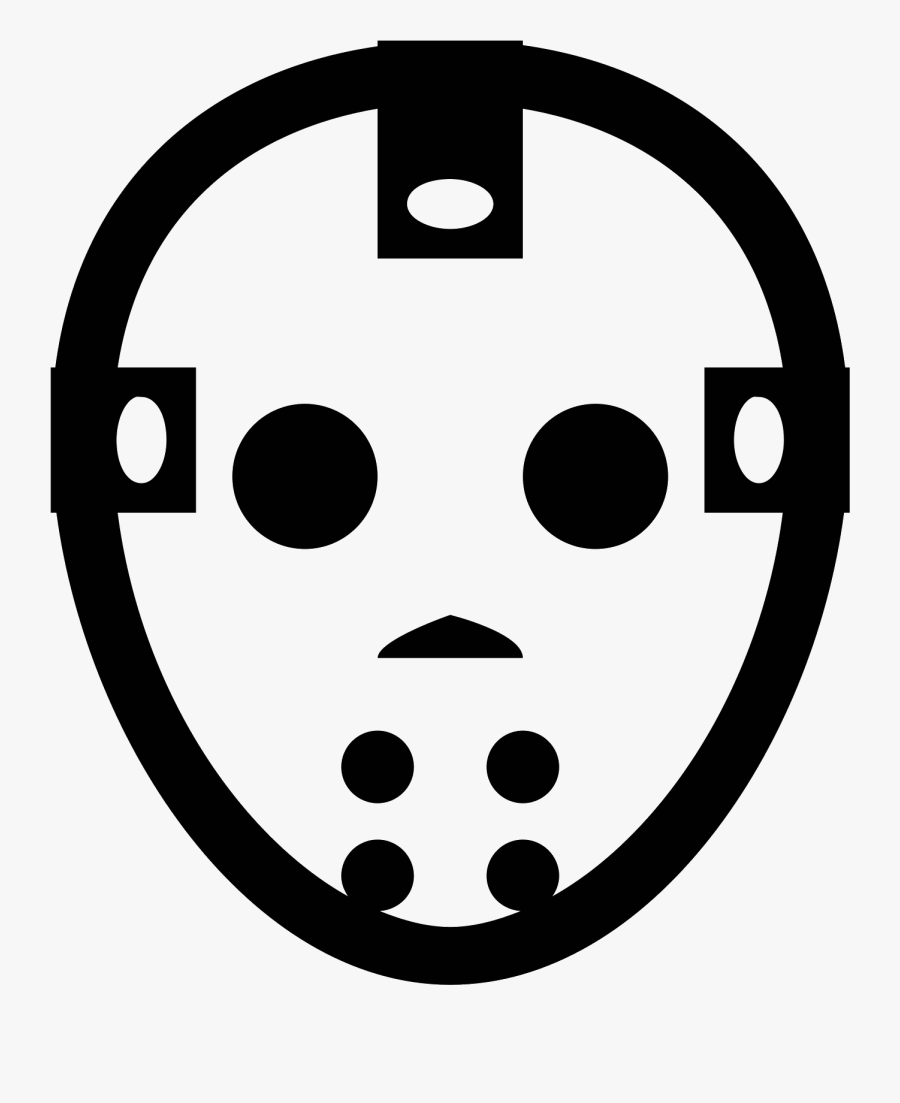 Jason Voorhees Icon Free - Cartoon Jason Voorhees Mask, Transparent Clipart