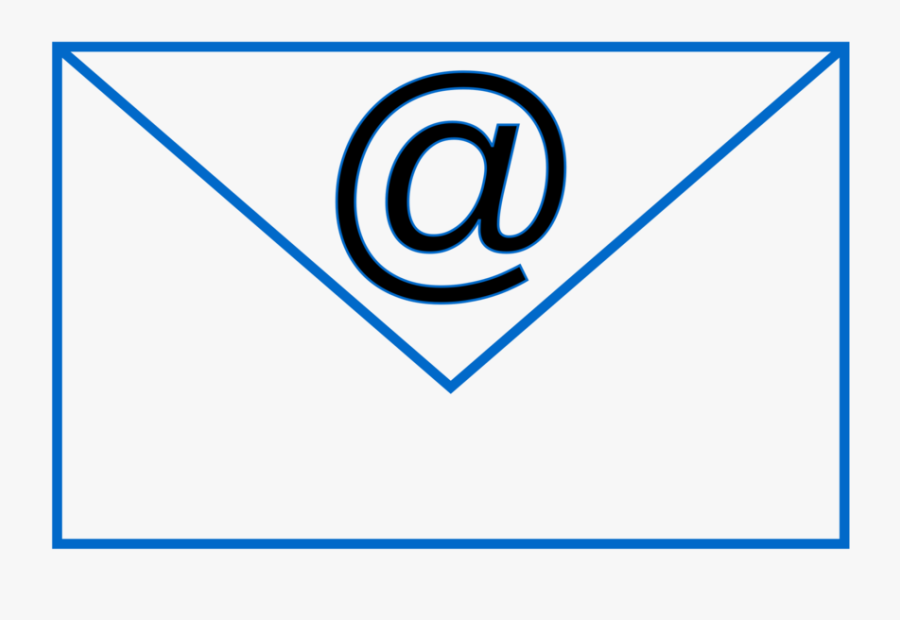 Blue,angle,area - Clip Art Email, Transparent Clipart