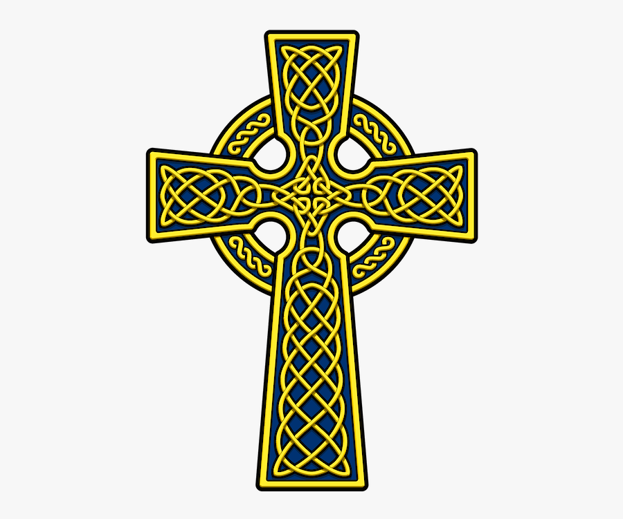 Celtic Cross Clip Art - Gold Celtic Cross Clipart, Transparent Clipart