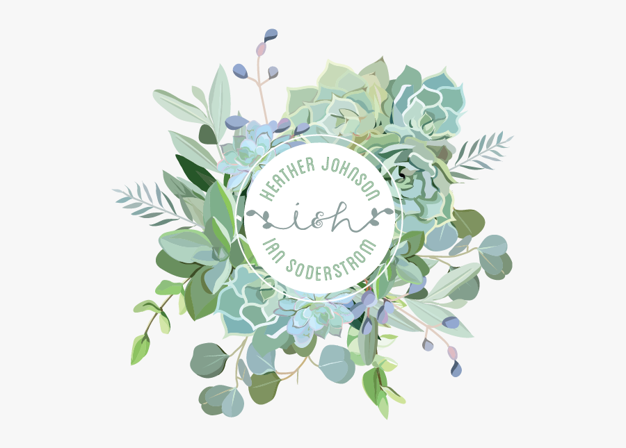 Succulent Logo, Transparent Clipart