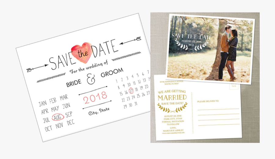 Save The Date Cards Vs Invitations - Save The Date 19 Jun, Transparent Clipart