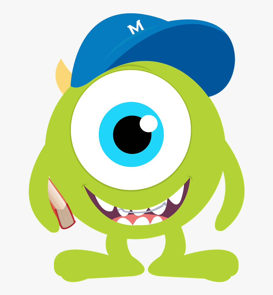 Disney Monsters Cliparts - Monster Inc Mike Png, Transparent Clipart