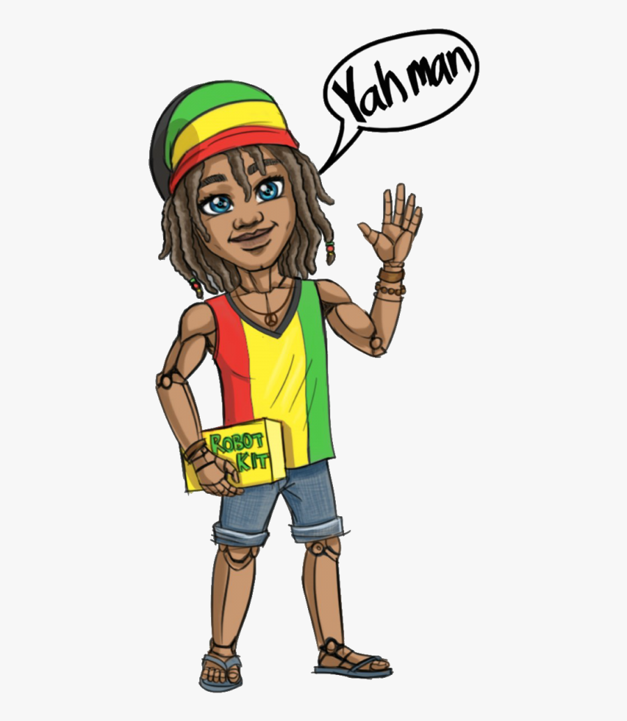 Presenting Rasta Robot- The Ever Lively, Cross Cultural, - Cartoon, Transparent Clipart