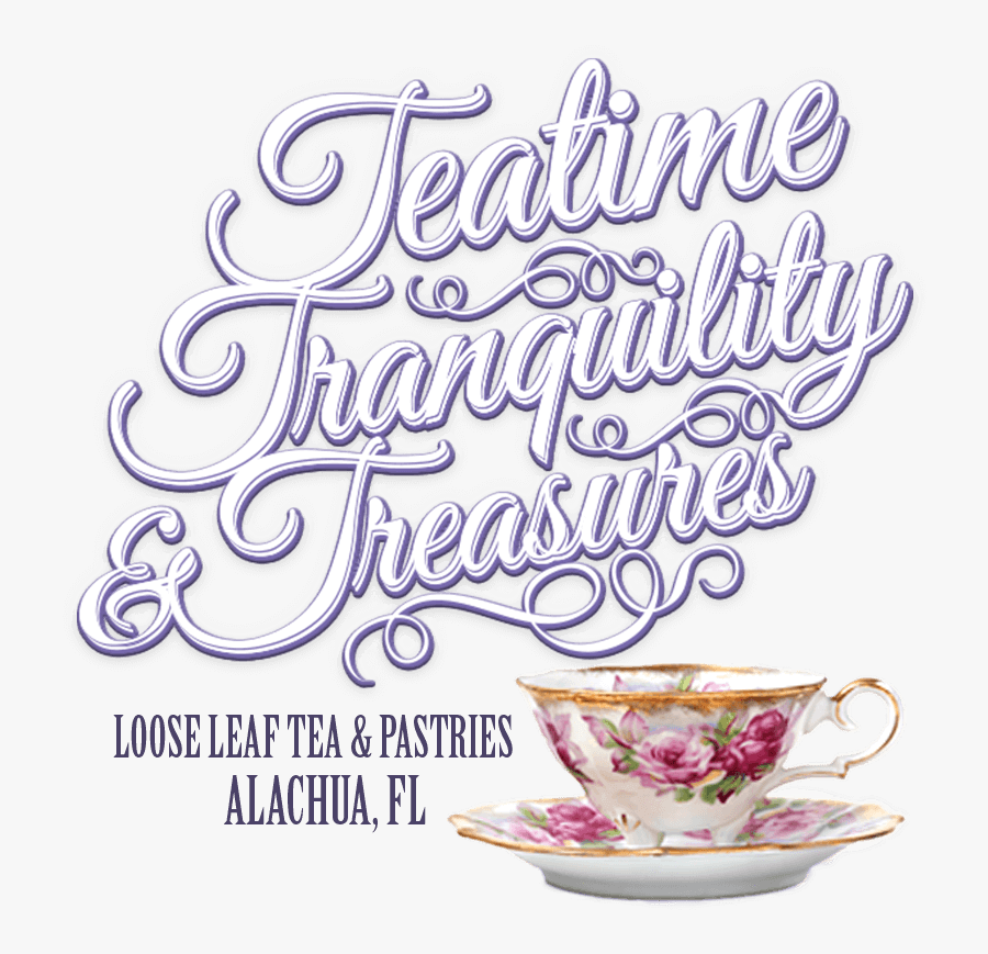 Teatime Tranquility & Treasures - Calligraphy, Transparent Clipart