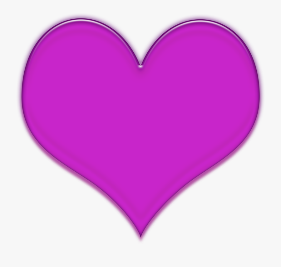 Purple Heart Violet Emoji Orchid - Clipart Purple Heart, Transparent Clipart