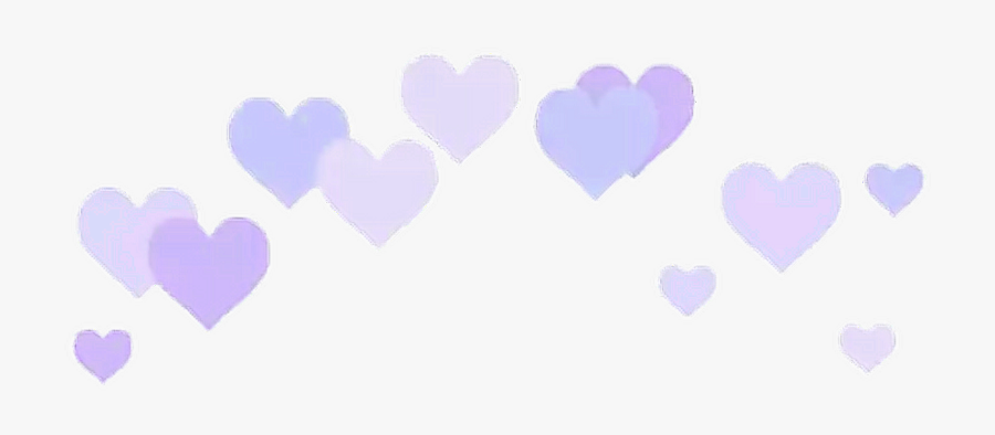 #purple #hearts #heart #purplehearts #tumblr #crown - Purple Heart Crown Transparent, Transparent Clipart