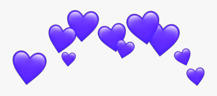 #heart #cute #effect #purple #hearts #pinkheart #purplehearts - Orange Heart Emoji Transparent, Transparent Clipart