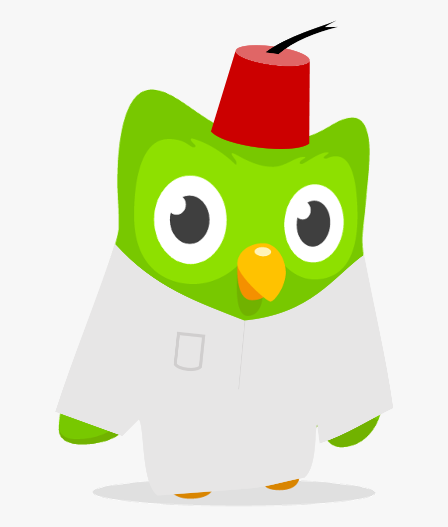 I Guess They Picked This Word Because The Duolingo - Duolingo Owl Outfits, Transparent Clipart