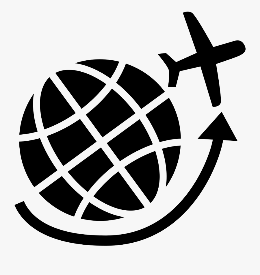 Transparent Airplanes Png - Around The World Icon Png, Transparent Clipart