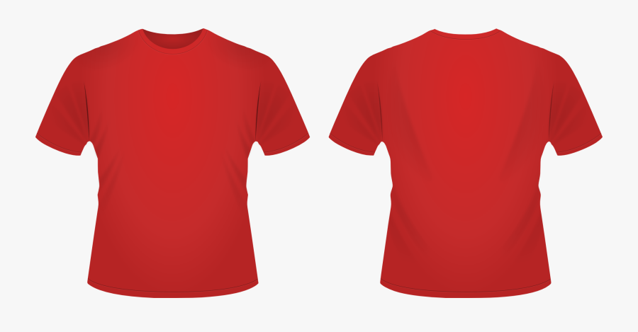T Shirt Svg By Danrabbit - Red T Shirt Template Png, Transparent Clipart