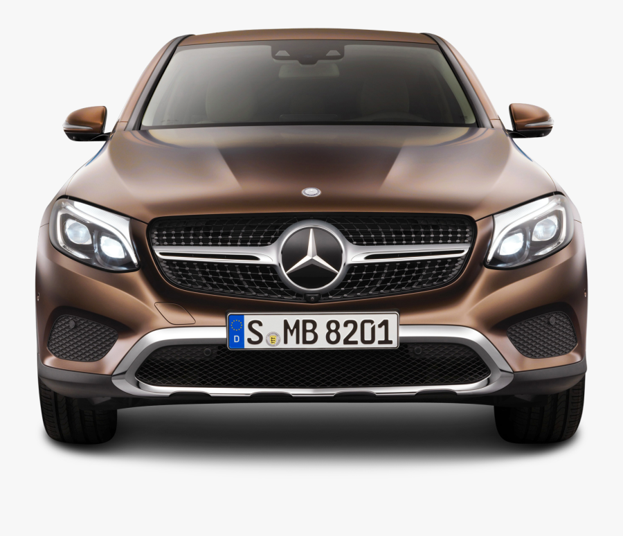 Brown Mercedes Benz Gle Coupe Front View Car - Mercedes Gle Front View, Transparent Clipart