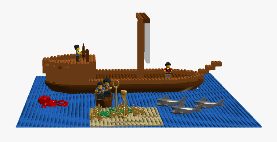 Transparent Pirate Boat Png - Lego, Transparent Clipart