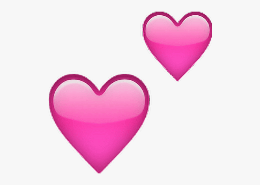 Love Png Hd - Two Love Heart Emoji, Transparent Clipart
