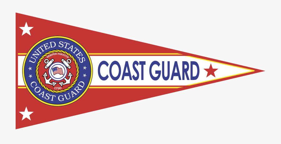 U S Coast Guard - Coast Guard Pennant, Transparent Clipart