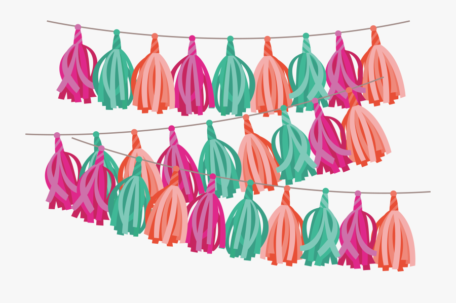 Banner Clipart Tassel - Banderines Clipart, Transparent Clipart