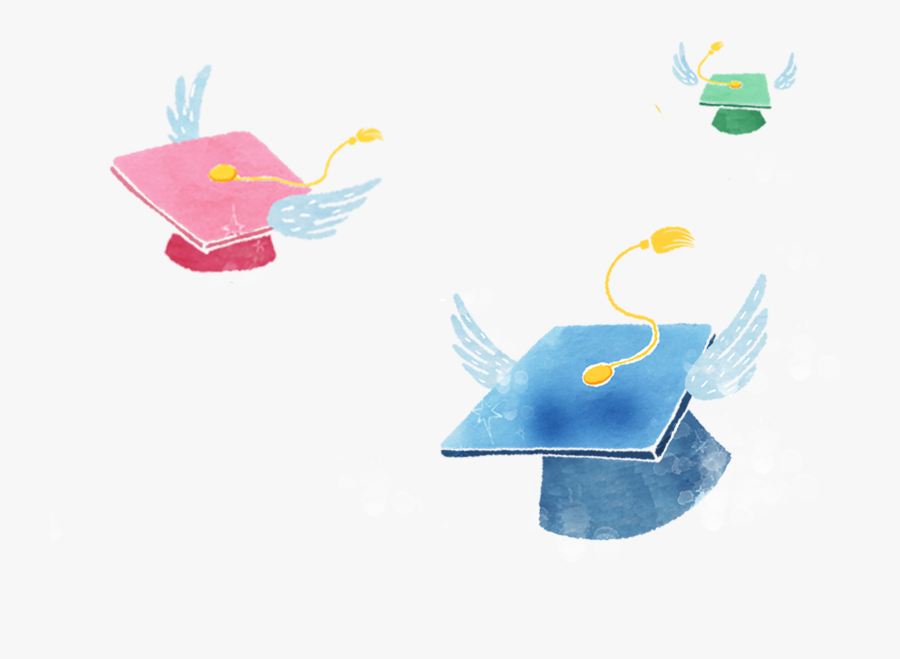 Free Png Graduation Cap - 畢業 素材 水彩, Transparent Clipart