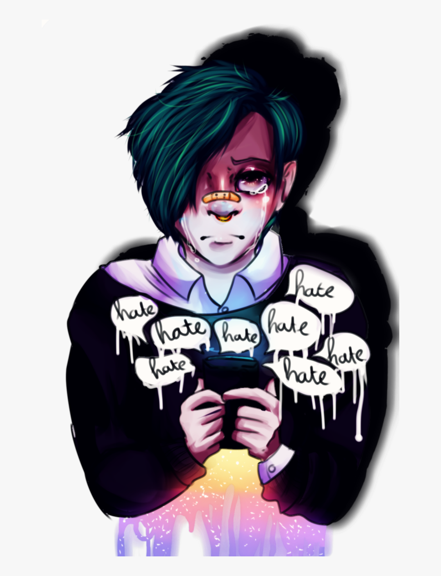 Drawn Scar Cyber Bullying - Bullying Vent Art, Transparent Clipart