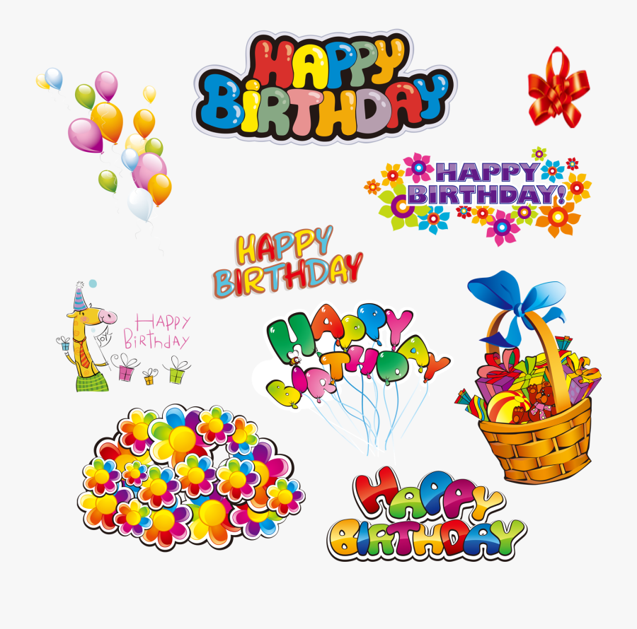 Happy Birthday Sticker Png, Transparent Clipart