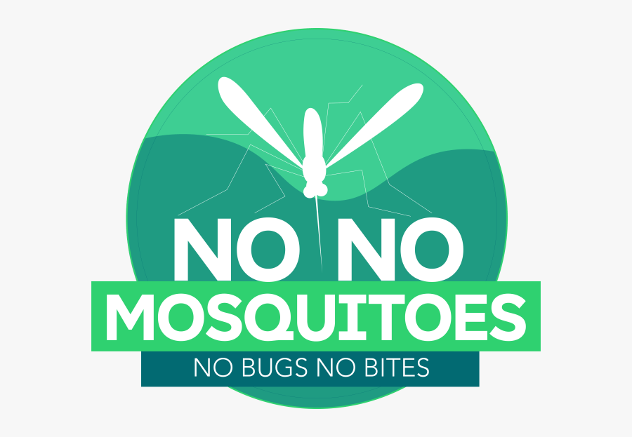 No No Mosquitoes Logo No Bugs No Bites - Graphic Design, Transparent Clipart