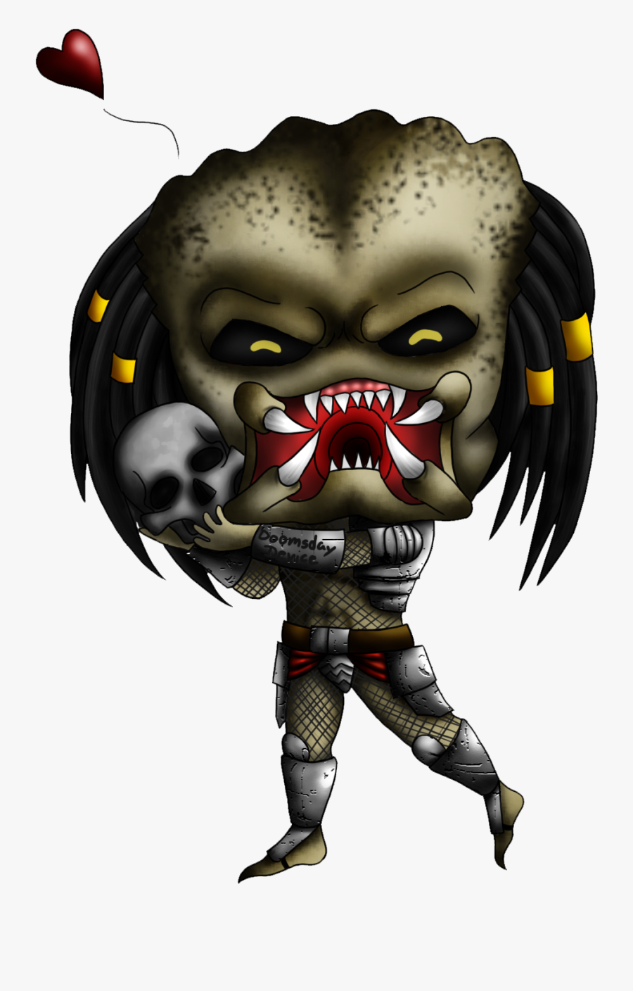 Now You Can Download Predator Png Clipart - Chibi Predator, Transparent Clipart