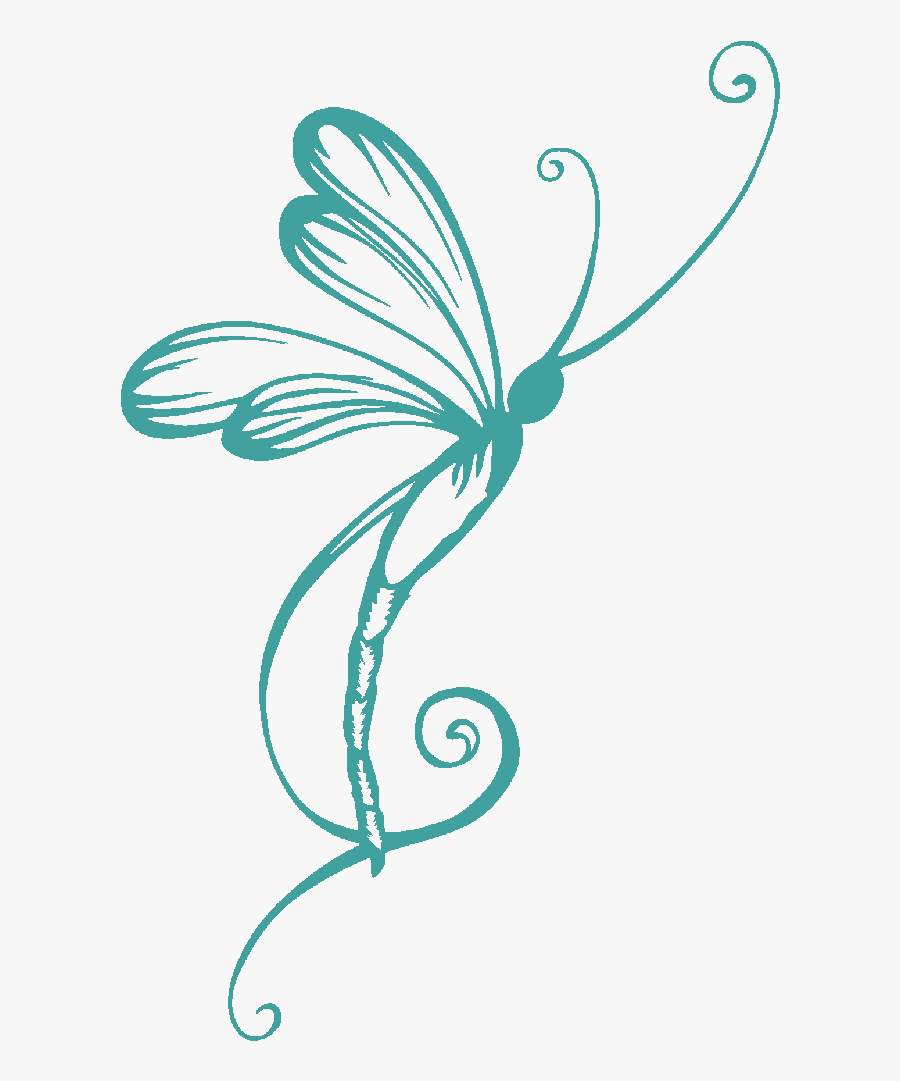 Dragonfly Clipart Stalyzed - Dragonfly Tattoo No Color, Transparent Clipart