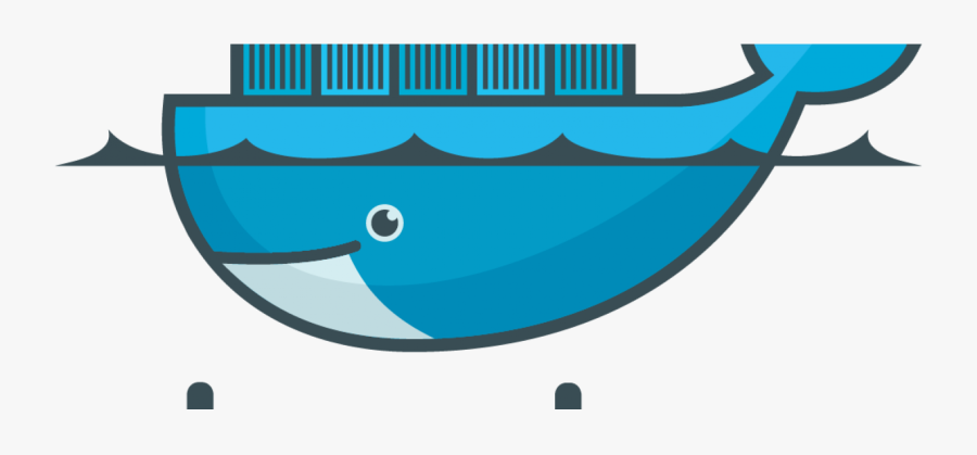 A Blue Whale With Containers On Its Back - Docker Container Whale, Transparent Clipart