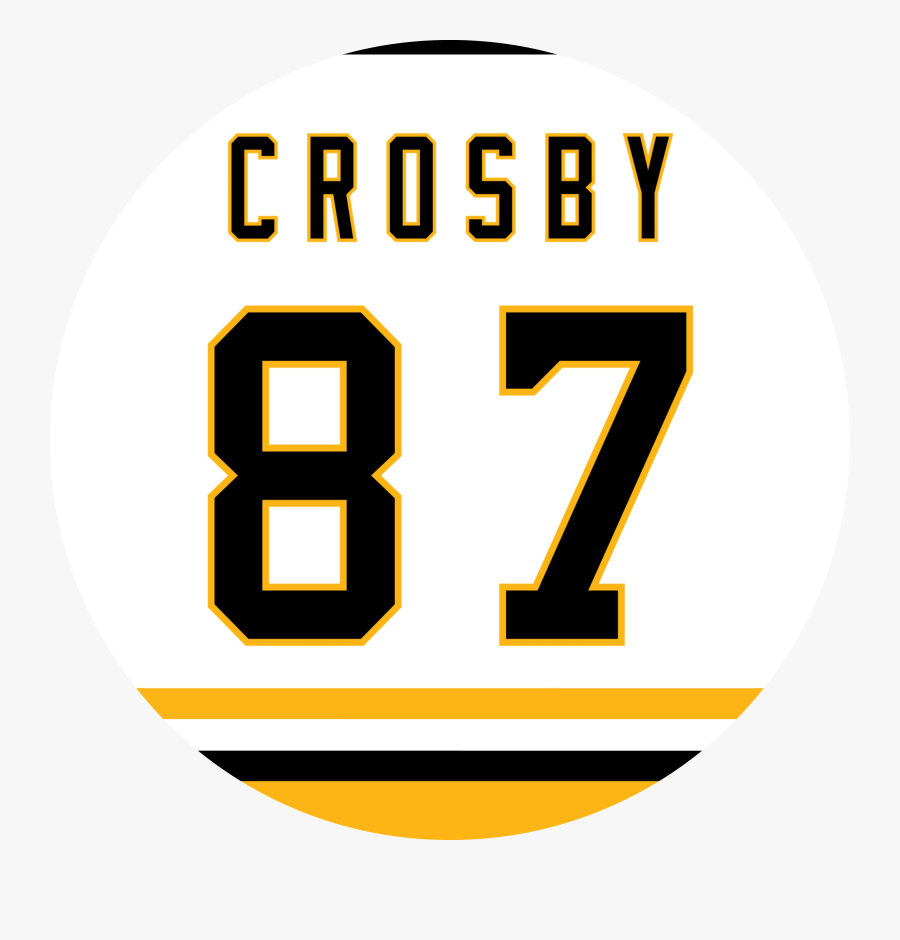 Sidney Crosby Away Jersey By Puckstyle, Transparent Clipart