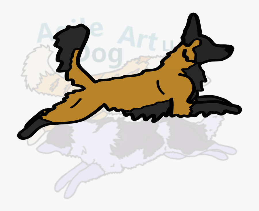 Picture - Old German Shepherd Dog, Transparent Clipart