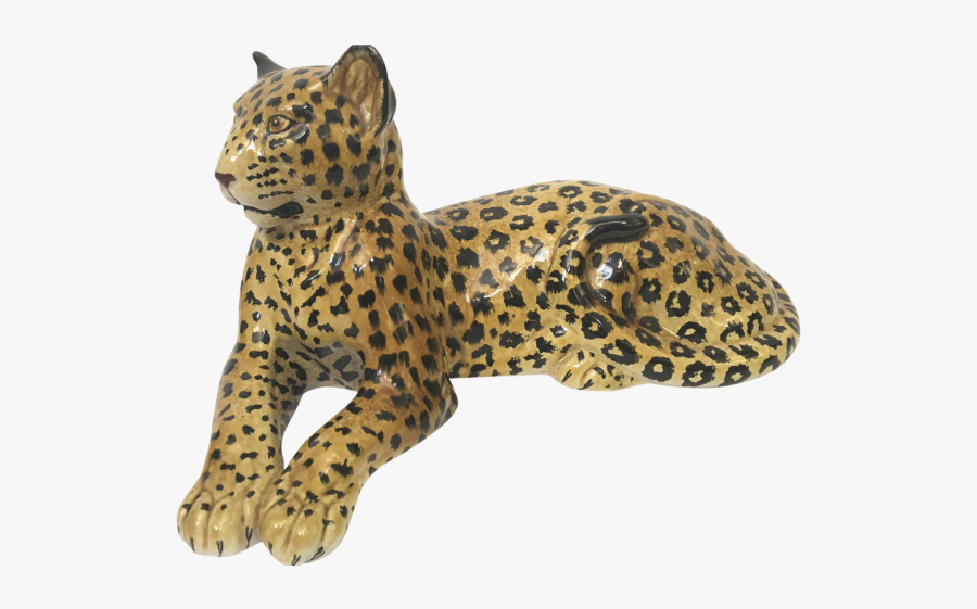 Ceramic Jaguar Cat, Transparent Clipart
