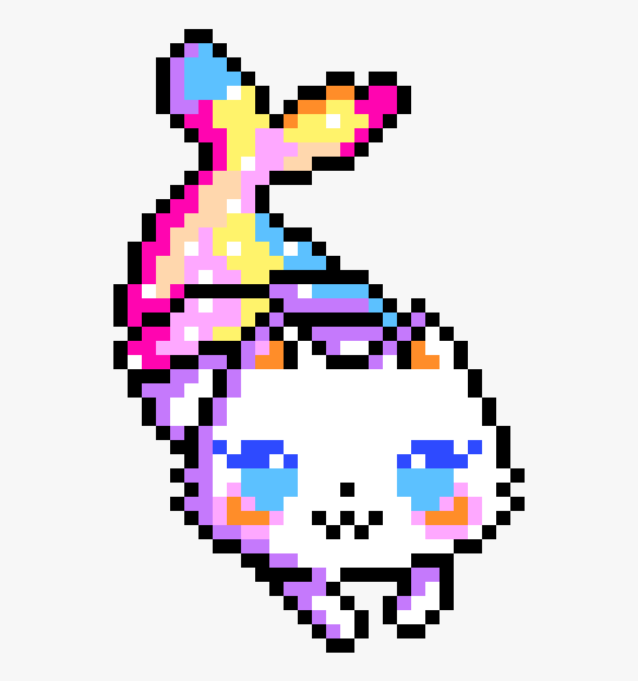 Cat Tail Pixel Art - Derpy Pikachu Pixel Art, Transparent Clipart