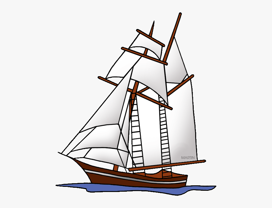 Schooner - Schooner Clip Art, Transparent Clipart