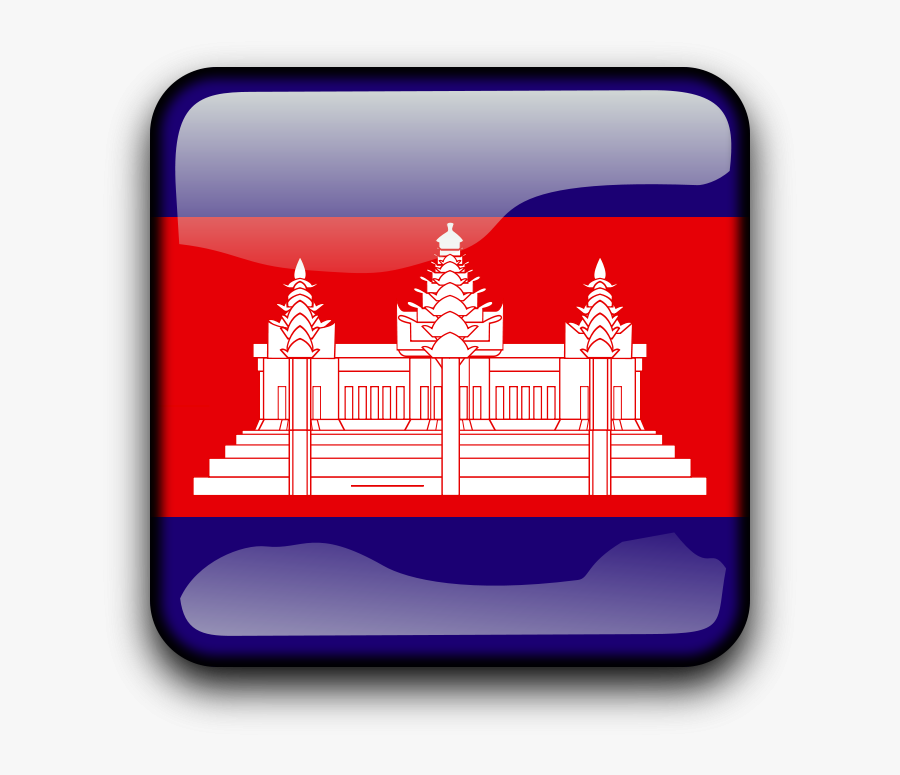 Kh Flag Svg Clip Arts - Flag Of Cambodia Gif, Transparent Clipart