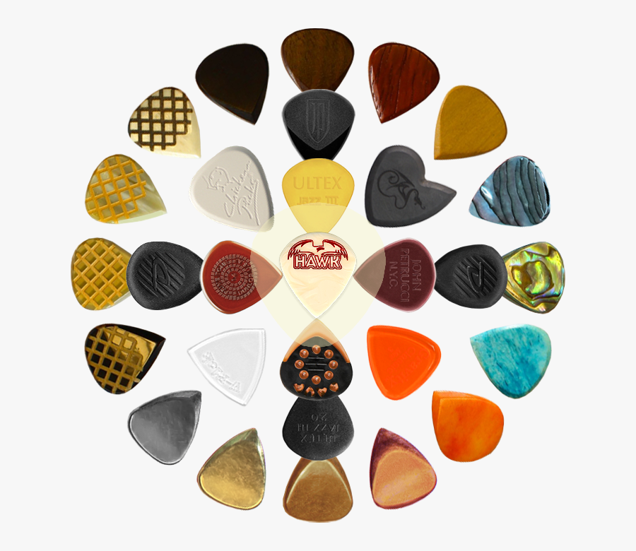 Transparent Guitar Pick Png - Guitar Pick Types, Transparent Clipart