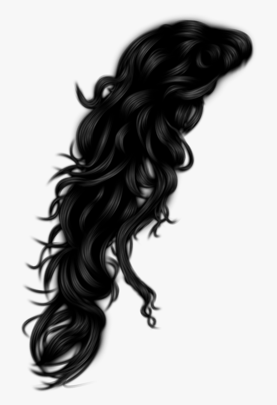 Long Black Hair Png - Girls Hair Style Png , Free Transparent Clipart