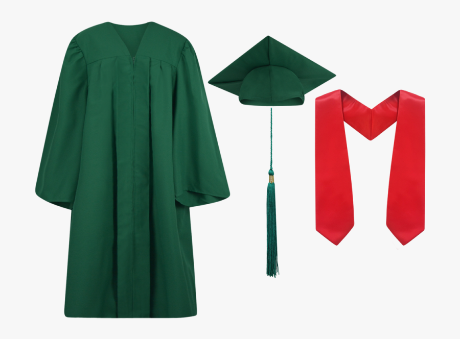 Transparent Graduation Tassel Png - Red Cap And Gown, Transparent Clipart
