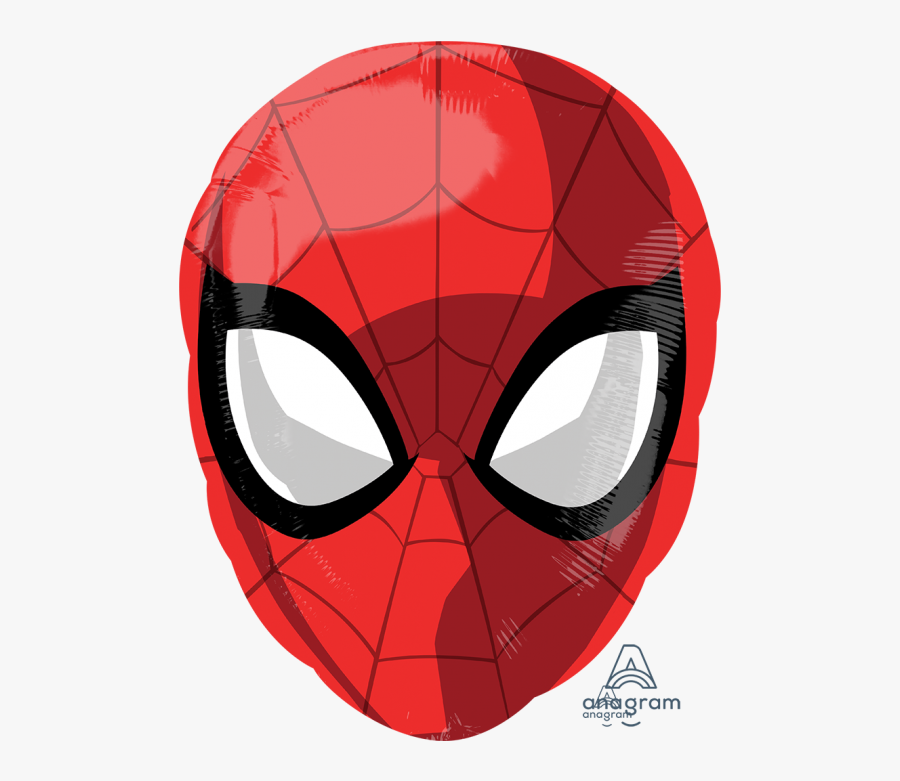 Spider Man Head, Transparent Clipart