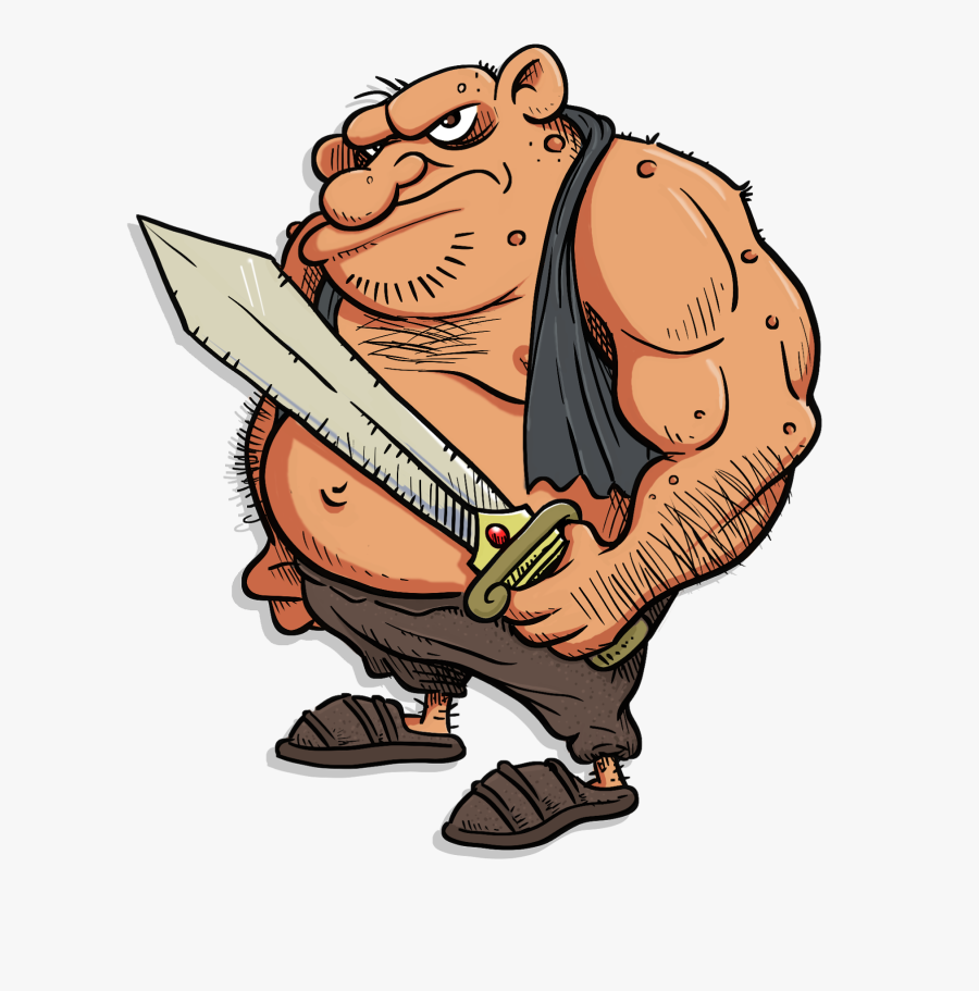 The Full Color Version Of The Ogre On A Dark Background - Cartoon, Transparent Clipart