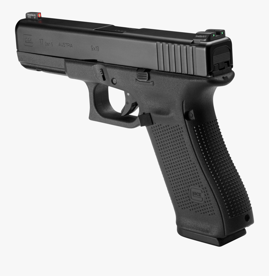 Glock 17 9�19mm Parabellum Glock 19 Pistol - Glock 17 Gen 5 Ameriglo Sights, Transparent Clipart