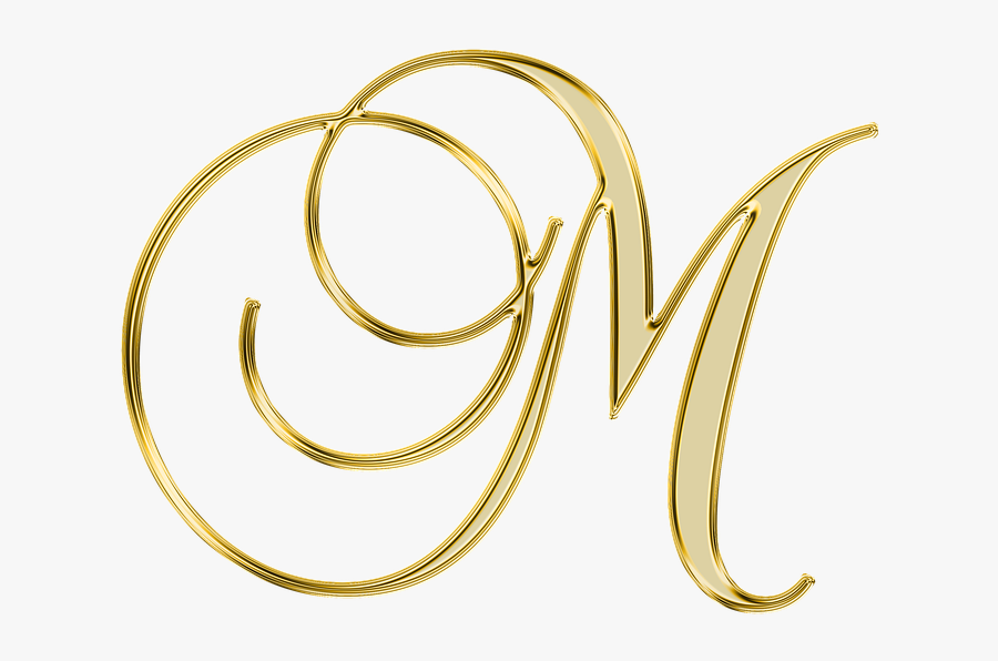 Letter M Transparent Image - Letter M Gold Png, Transparent Clipart