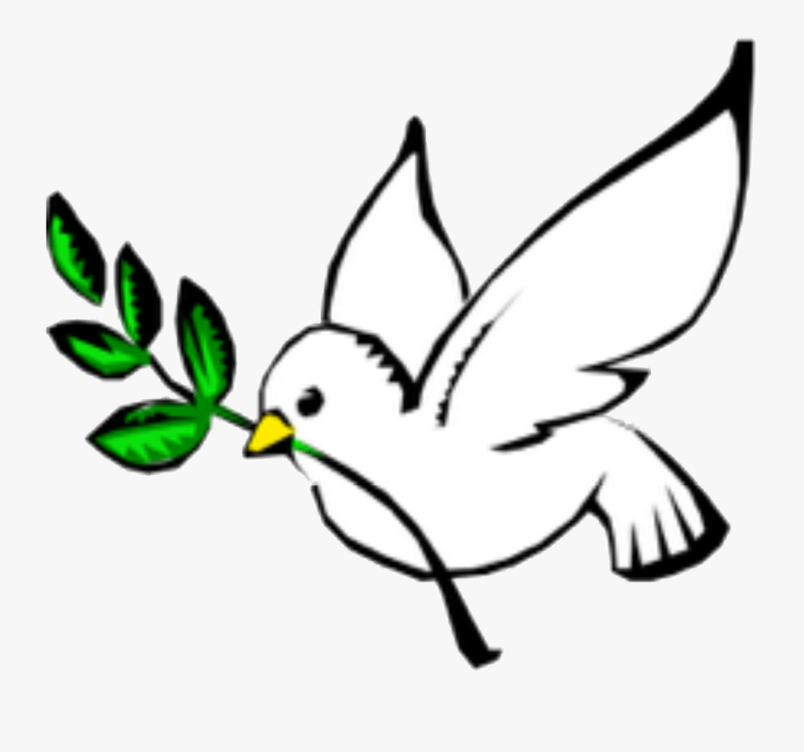 Columbidae Doves As Symbols Peace Olive Branch Clip - God The Holy Spirit Symbol, Transparent Clipart
