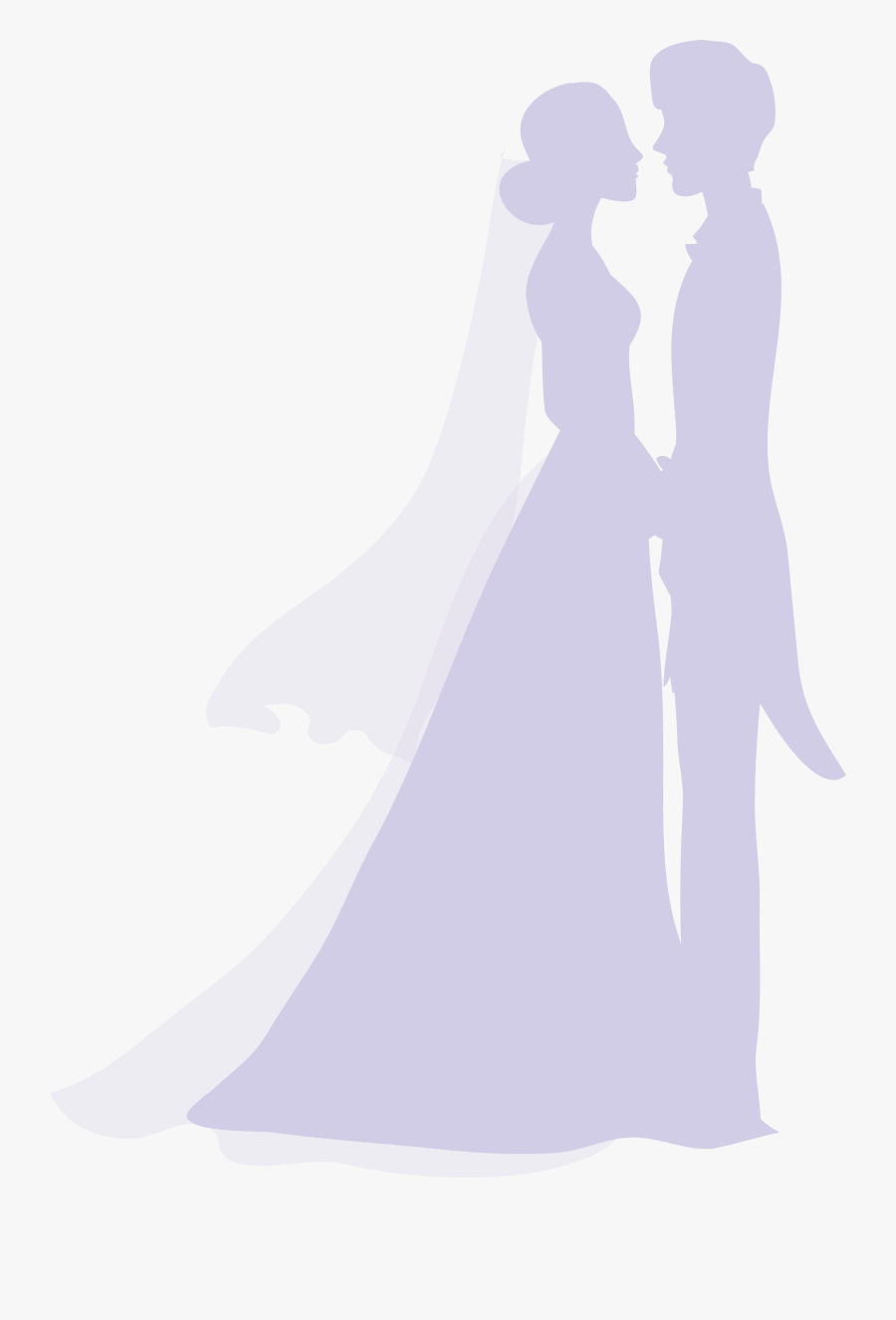 Marriage Silhouette Wedding - Illustration, Transparent Clipart