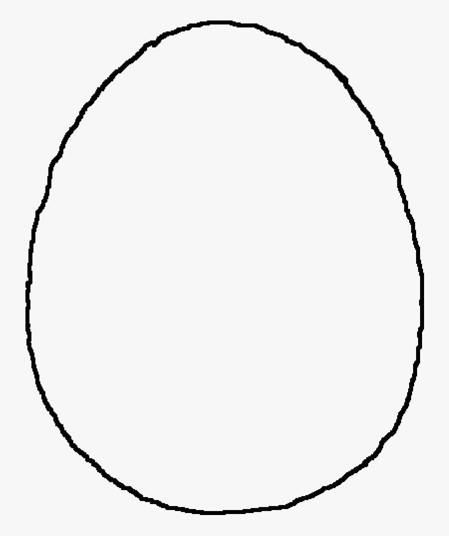 Drawing Oval Easter - Easter Egg Template Png, Transparent Clipart