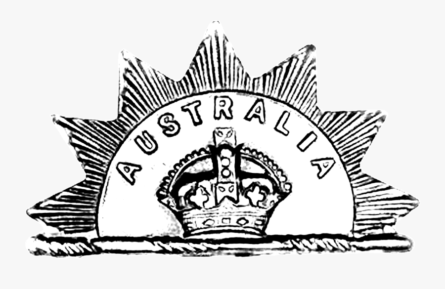 Australian Rising Sun Badges, Transparent Clipart
