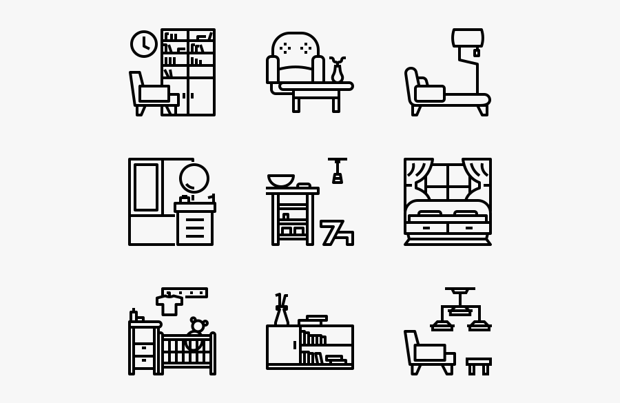 Interior Furniture - Programming Language Icon, Transparent Clipart