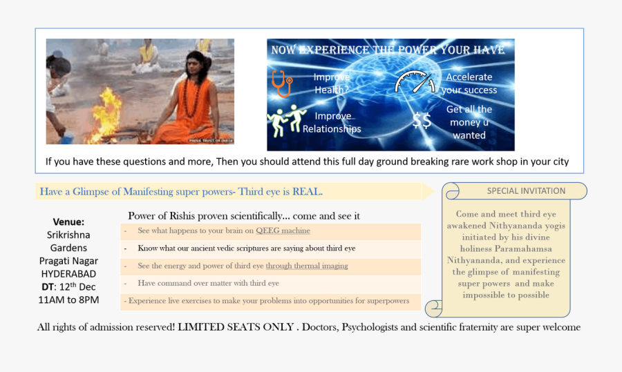 Rare Workshop On Third Eye Awakening For Real- Never - Gautama Buddha, Transparent Clipart