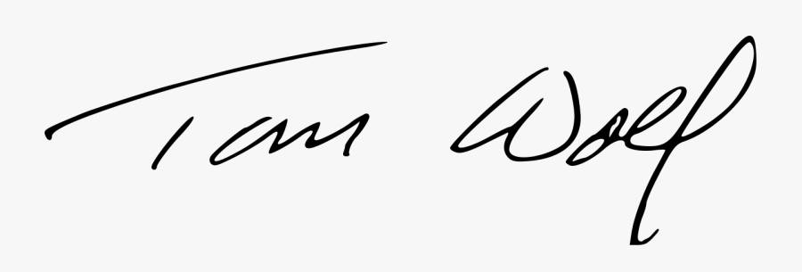 Tom Wolf Signature, Transparent Clipart