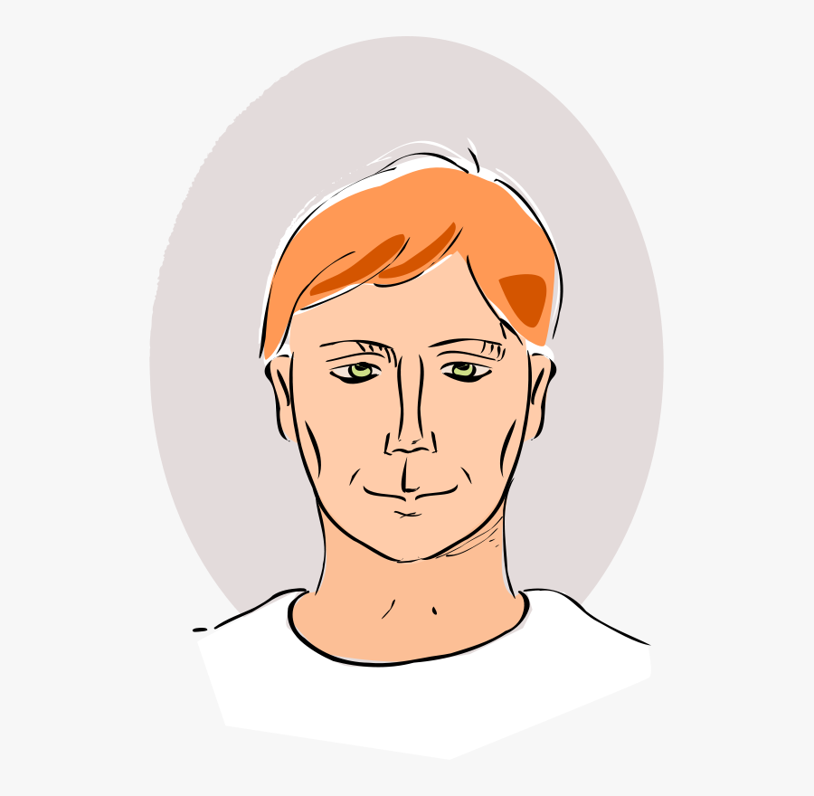 Drawing Of Man& - Drawing Of A Head, Transparent Clipart