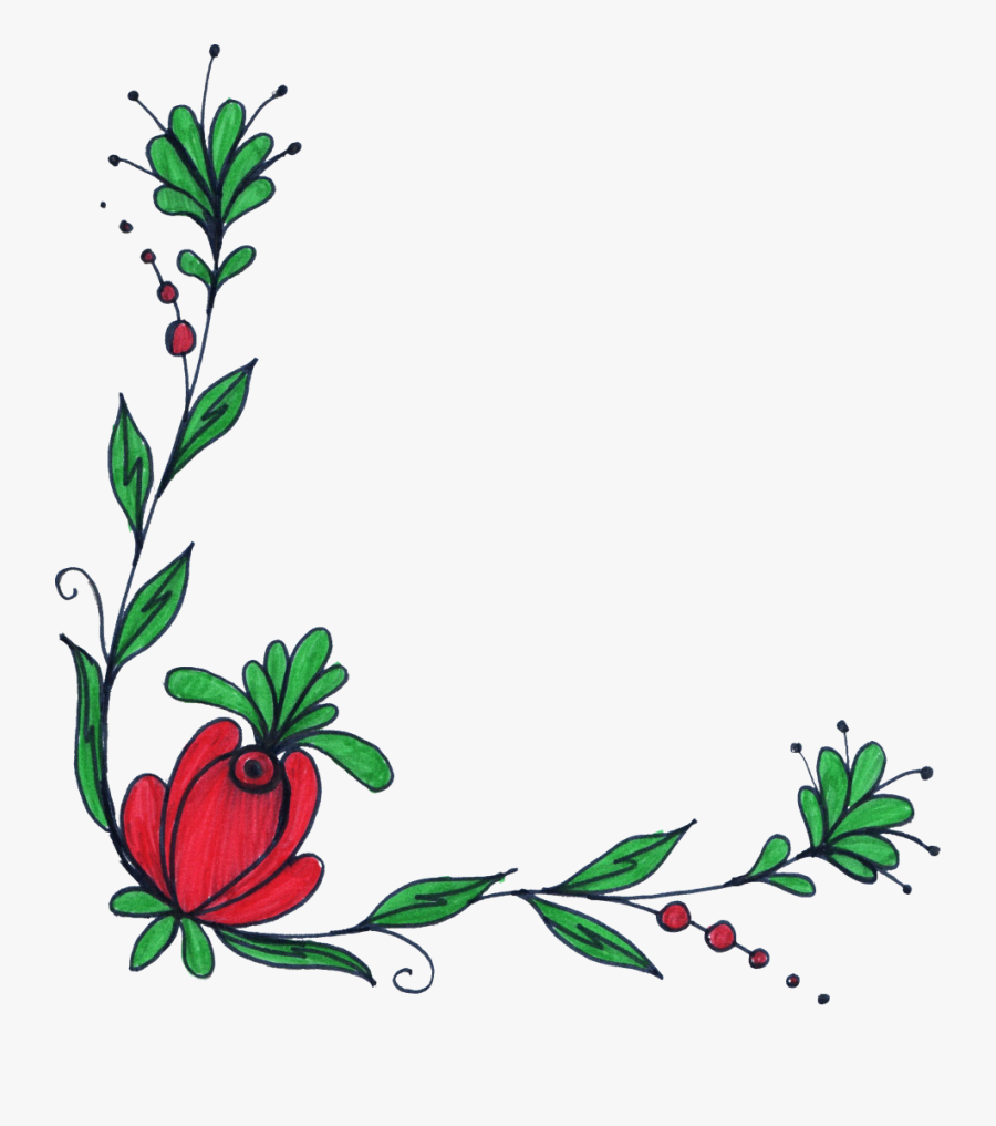 Flower Drawing At Getdrawings - Designs For Drawing Borders, Transparent Clipart