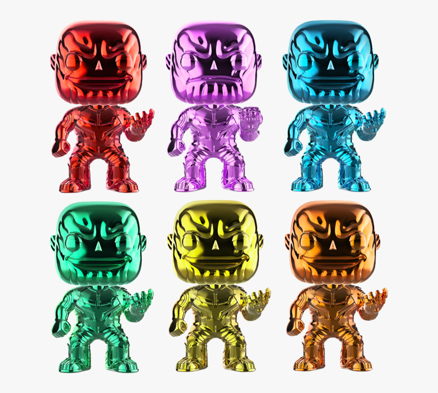 Chrome Thanos Funko Pop, Transparent Clipart