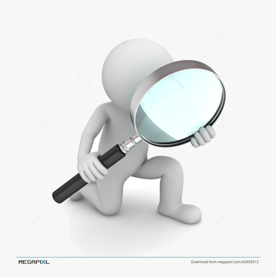 Magnifying Glass Clipart Man Holding Illustration Megapixl - Man With Magnifying Glass Clipart, Transparent Clipart